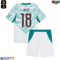 Otroški Nogometni dresi Portugalska Pedro Neto #18 Gostujoči SP 2026 Kratek Rokav (+ Kratke hlače)